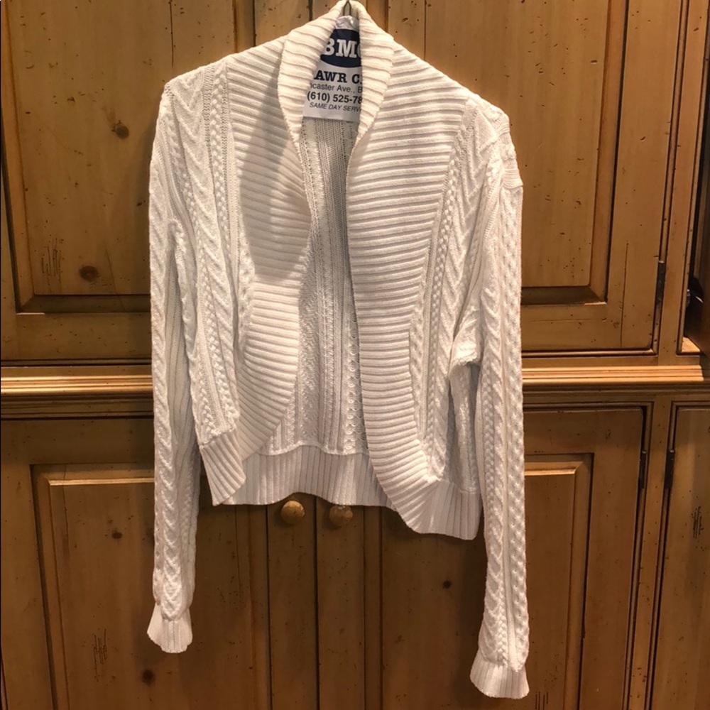 Lauren Ralph Lauren 100% Cotton Knit open front cardigan